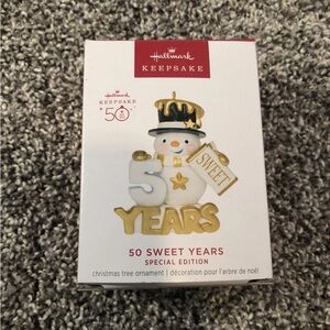 Hallmark 2023, 50 Sweet Years Special Edition Ornament - NEW